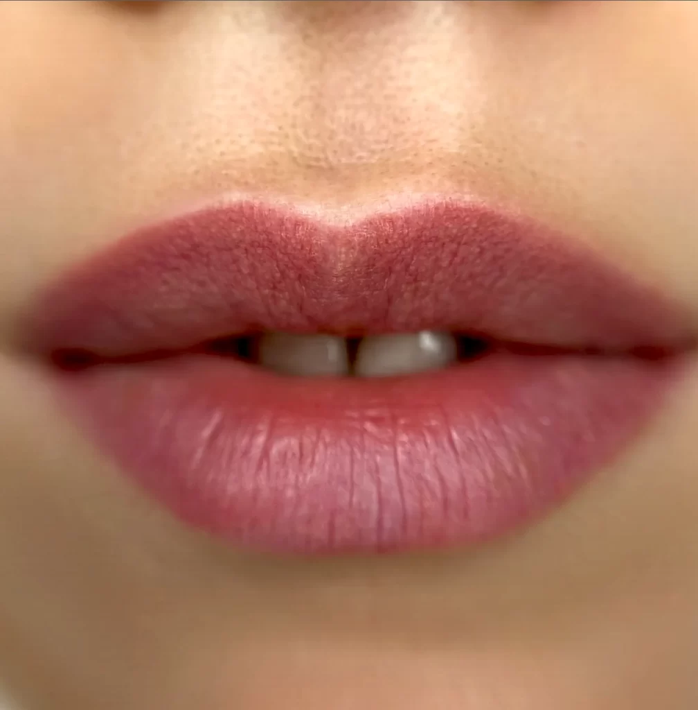 lip liner tattoo