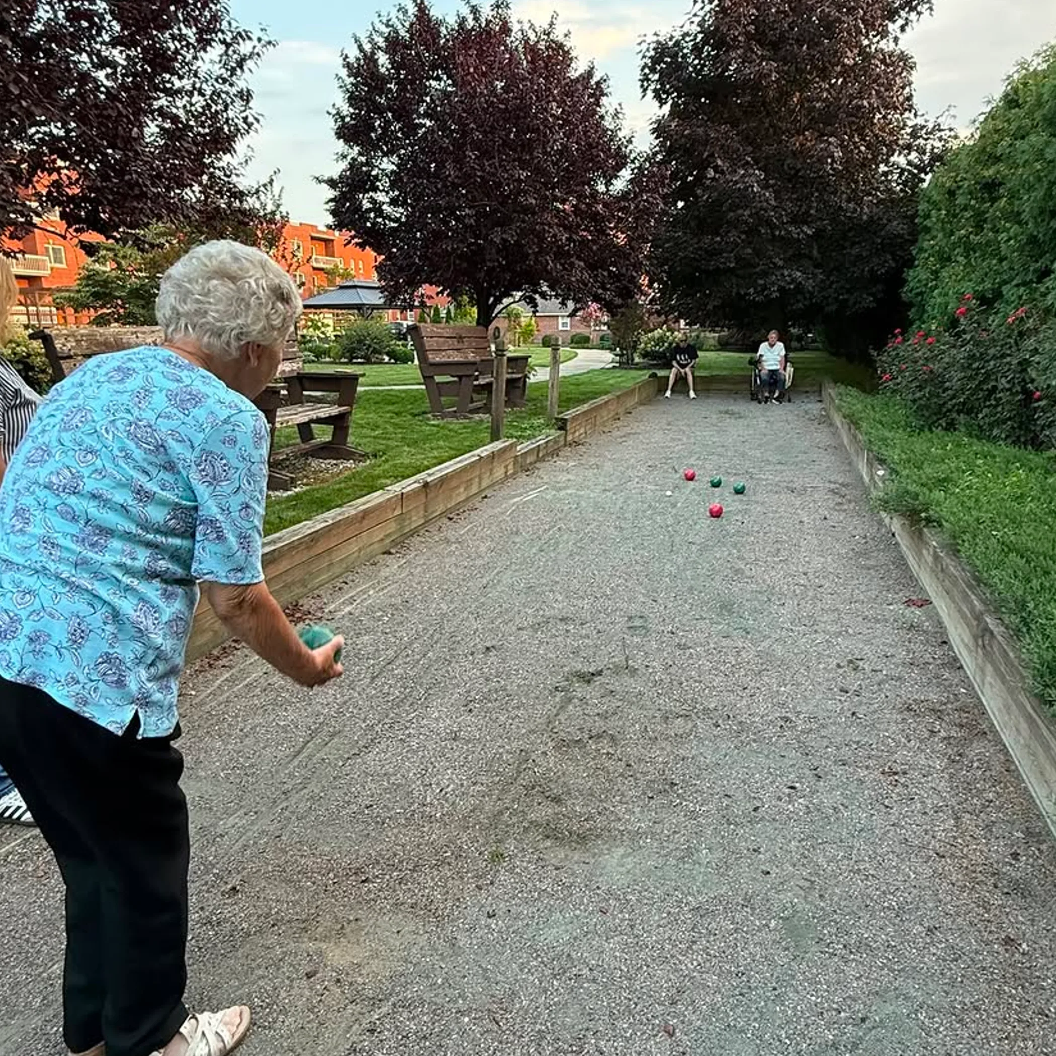 people playing bocce outdoors
